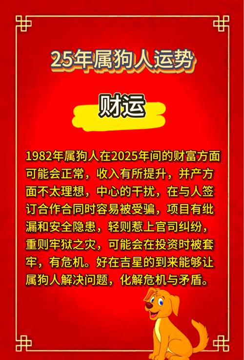 出生1982年屬狗2025年運勢分析