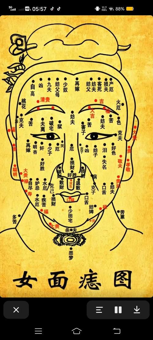 妨夫痣長在哪里