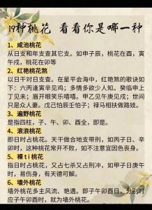 九類富貴桃花相