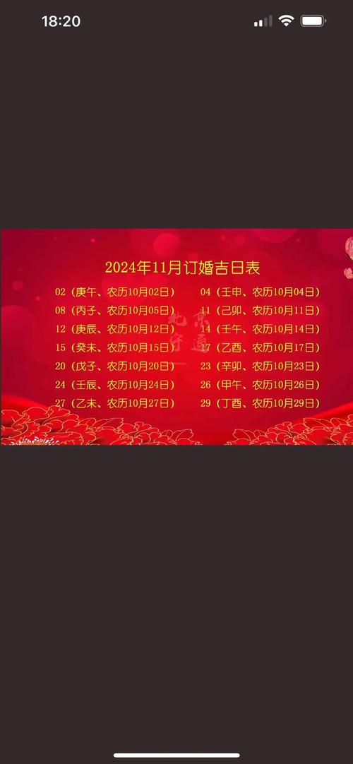 2021年陽歷十一月結婚吉日