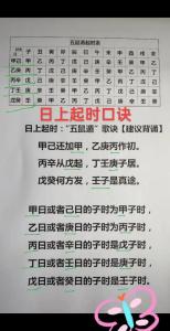 大黃道吉日吉時口訣