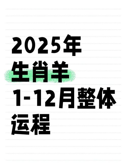 屬羊2025年運勢及運程每月運程 2025屬羊全年完整運氣