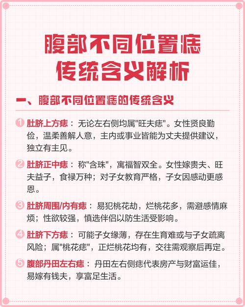 肚臍眼有痣的女人詳解