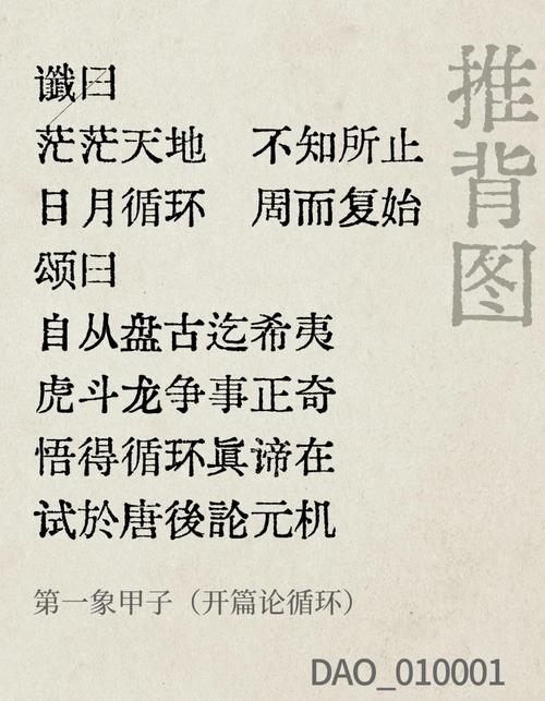 推背60詳解 推背圖第一象甲子