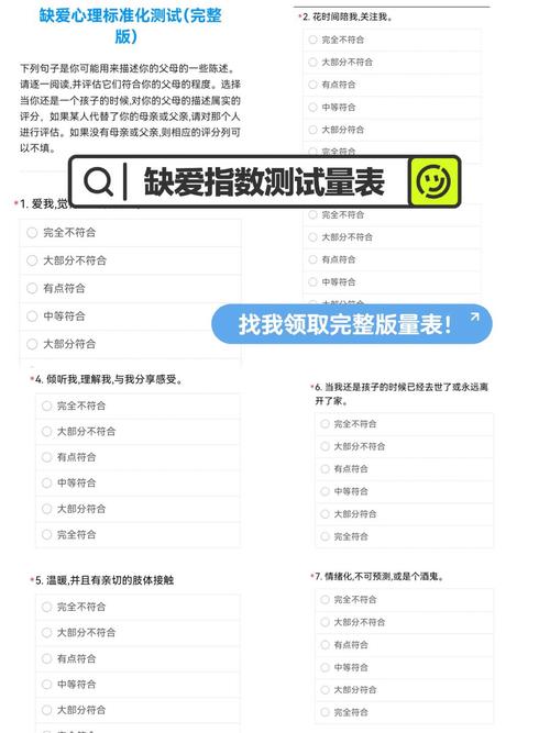 內心嚴重缺愛測試