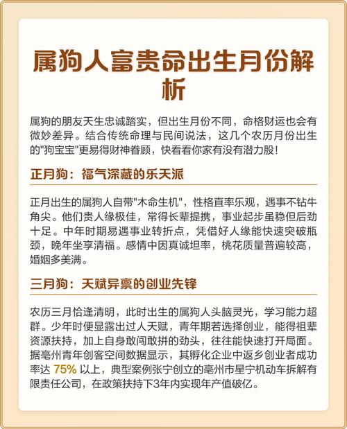 屬狗幾月份是富貴命,屬狗的幾月出生最好