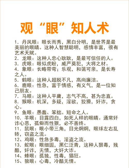 眼形看人是否善良