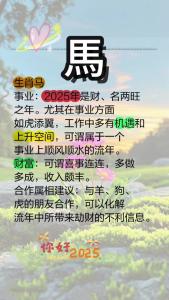 1978年屬馬人2025年運勢運程 78年屬馬人2025年運勢運程