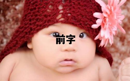 前字取名的寓意和含義 男孩用前字取名