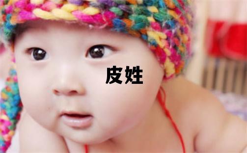 皮姓有氣質的男孩名字,取什么名字好