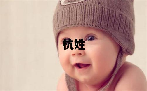杭姓洋氣的男孩名字