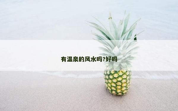 有溫泉的風水嗎?好嗎