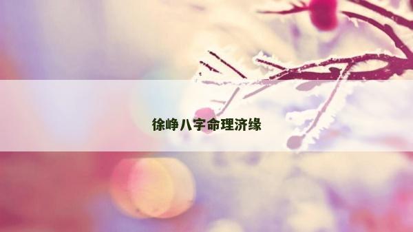 徐崢八字命理濟(jì)緣