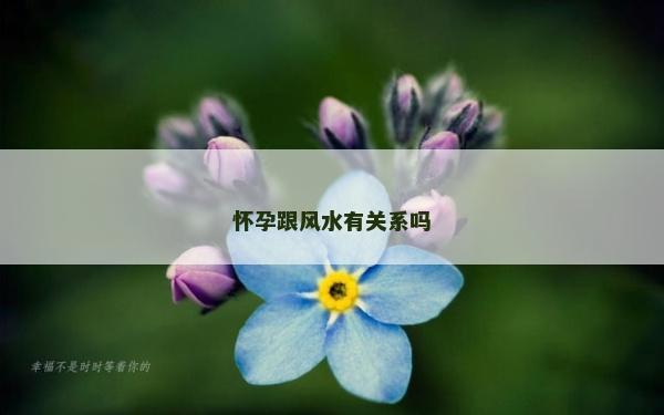 懷孕跟風(fēng)水有關(guān)系嗎