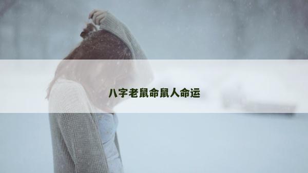 八字老鼠命鼠人命運