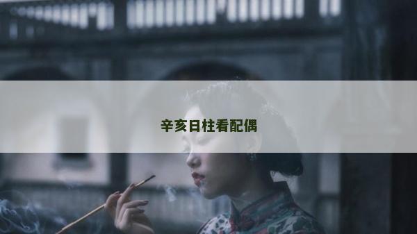 辛亥日柱看配偶 辛亥日柱看配偶