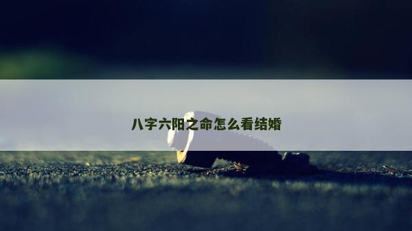 八字六陽之命怎么看結婚