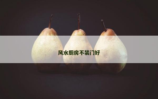 風水廚房不裝門好