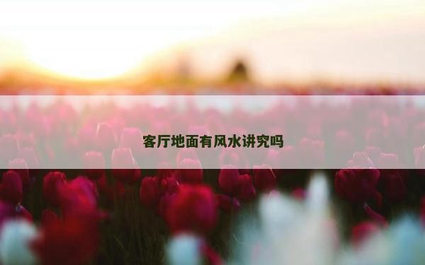 客廳地面有風水講究嗎