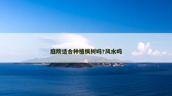 庭院適合種植楓樹嗎?風水嗎