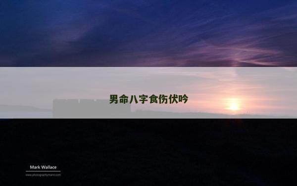 男命八字食傷伏吟