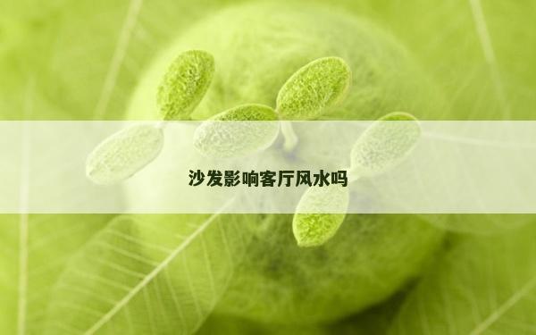 沙發影響客廳風水嗎