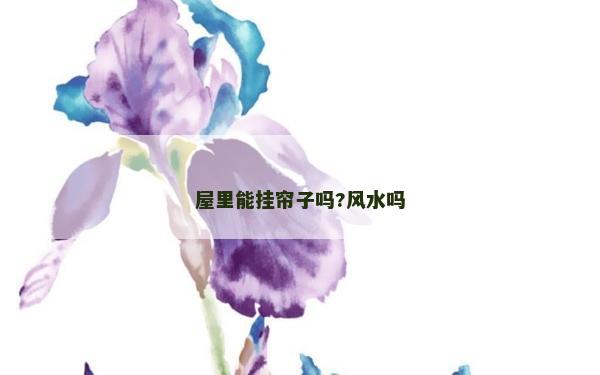 屋里能掛簾子嗎?風水嗎