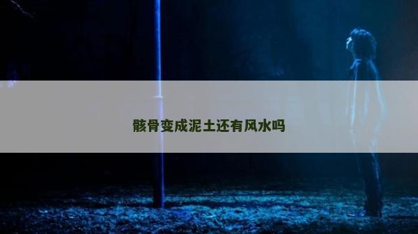 骸骨變成泥土還有風水嗎
