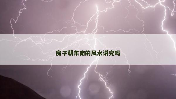 房子朝東南的風(fēng)水講究嗎