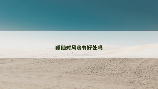 睡仙對(duì)風(fēng)水有好處嗎