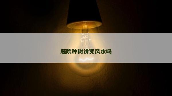 庭院種樹(shù)講究風(fēng)水嗎