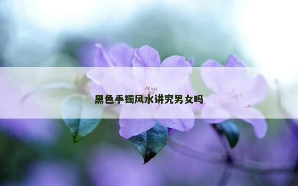 黑色手鐲風(fēng)水講究男女嗎