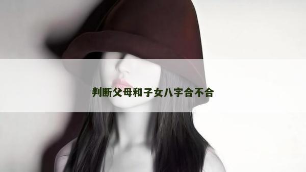 判斷父母和子女八字合不合