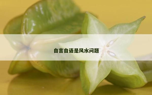 自言自語是風水問題