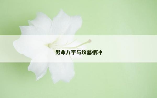 男命八字與墳墓相沖