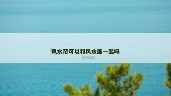 風水簾可以和風水畫一起嗎