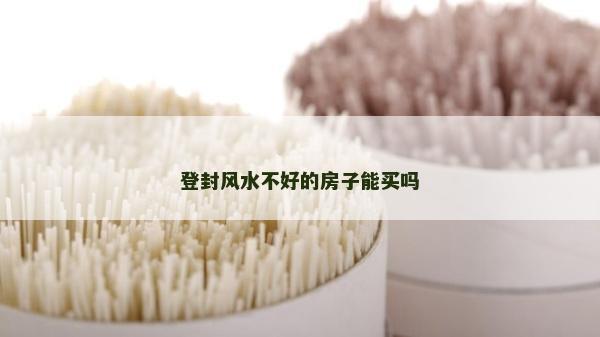 登封風水不好的房子能買嗎