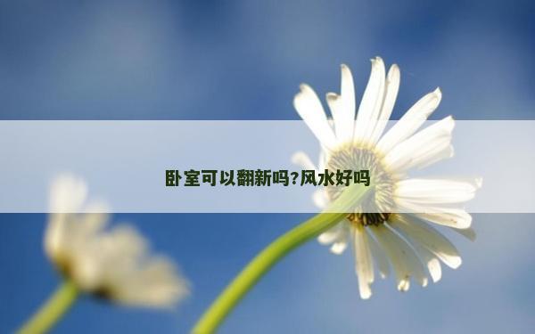 臥室可以翻新嗎?風水好嗎