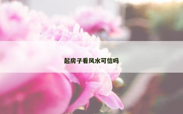 起房子看風水可信嗎