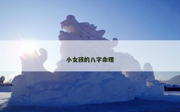 小女孩的八字命理