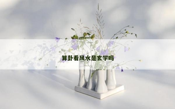 算卦看風水是玄學嗎