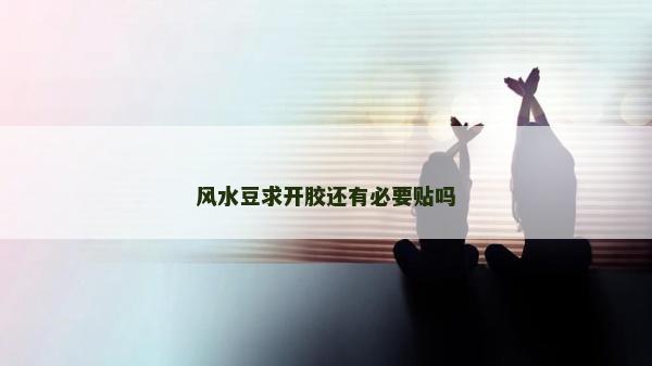 風水豆求開膠還有必要貼嗎