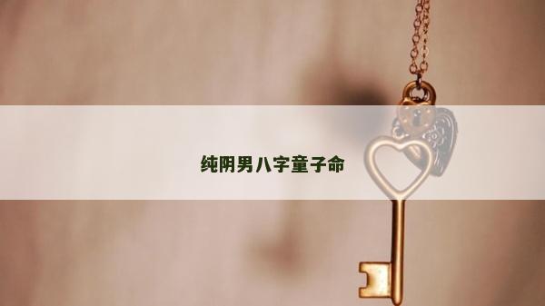 純陰男八字童子命