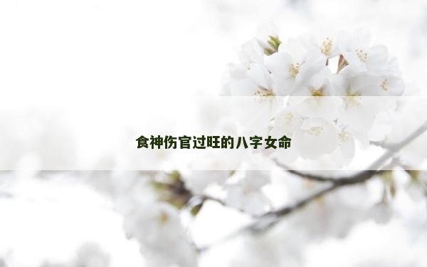 食神傷官過旺的八字女命 食神傷官過旺的八字女命