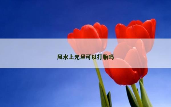 風水上元旦可以打胎嗎