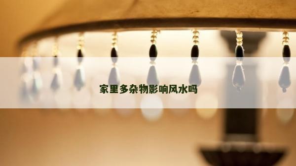 家里多雜物影響風水嗎 家里多雜物影響風水嗎