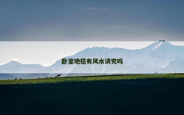 臥室地毯有風(fēng)水講究嗎