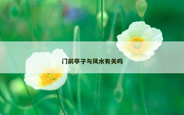門前亭子與風水有關嗎