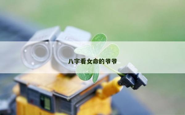 八字看女命的爺爺