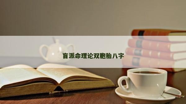 盲派命理論雙胞胎八字 盲派命理論雙胞胎八字